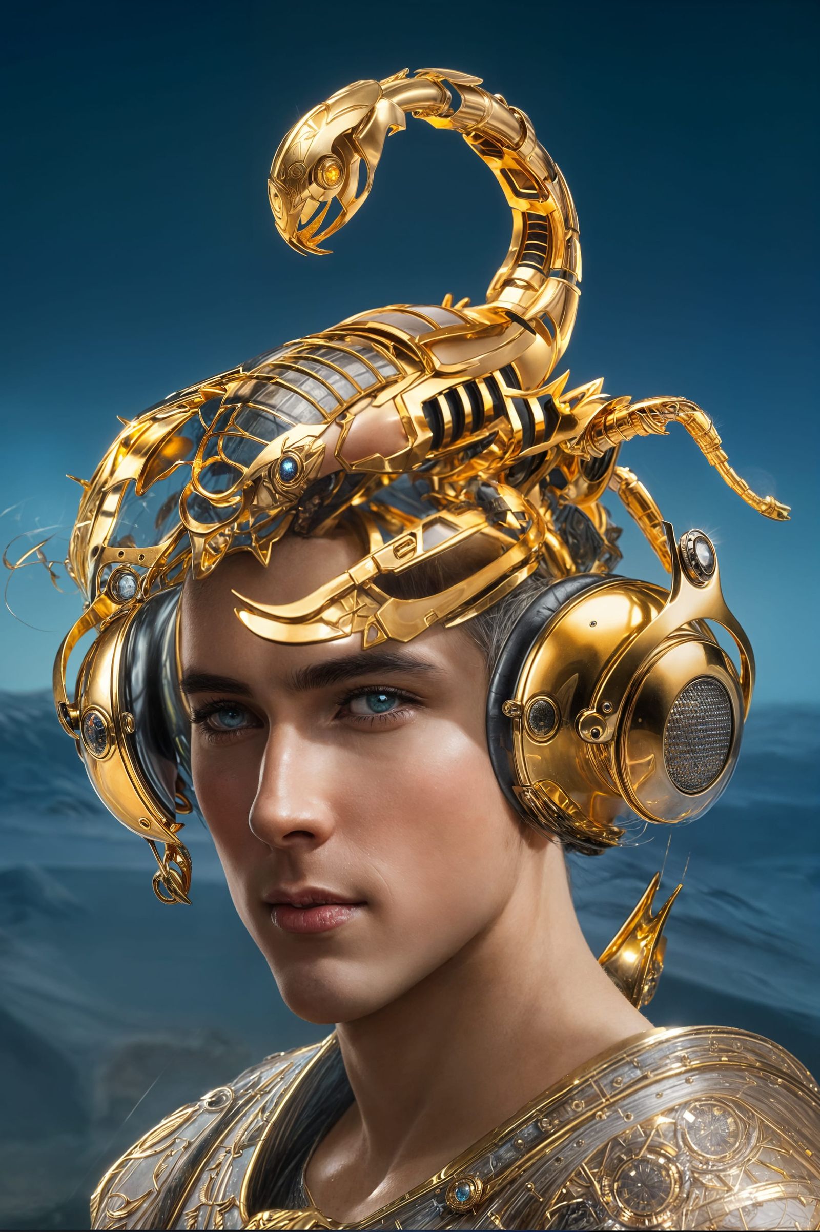 THE SCORPION HELMET - MAGNIFICATION