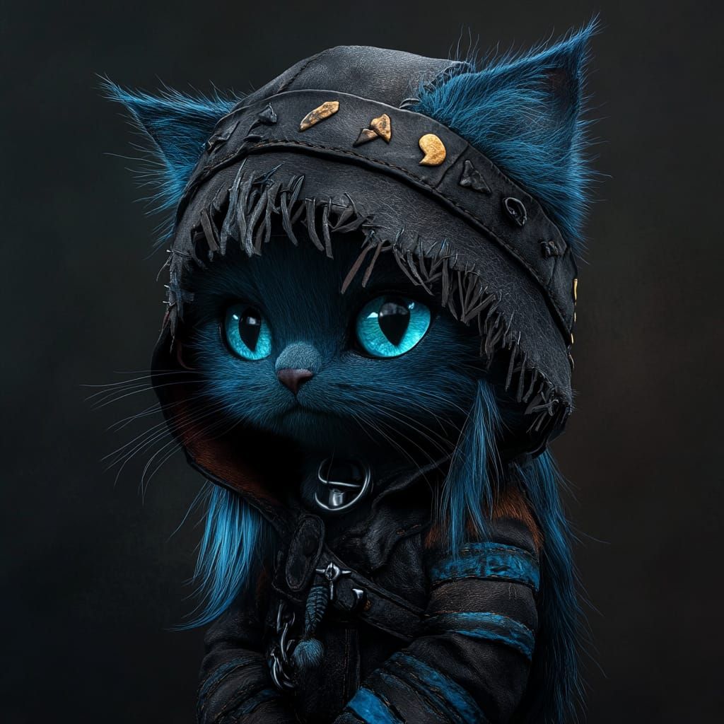 Cute cat adventurer