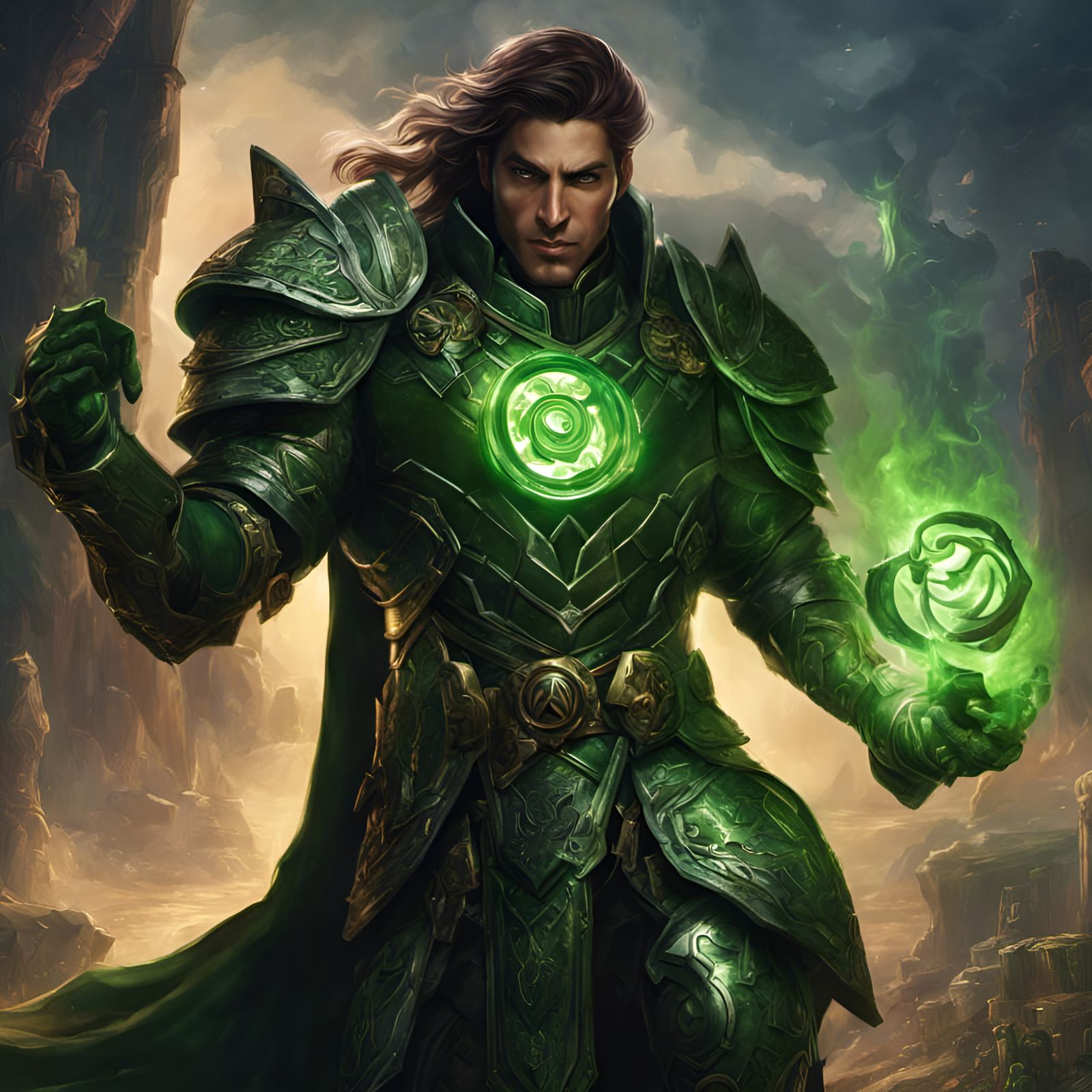 Green Paladin - AI Generated Artwork - NightCafe Creator