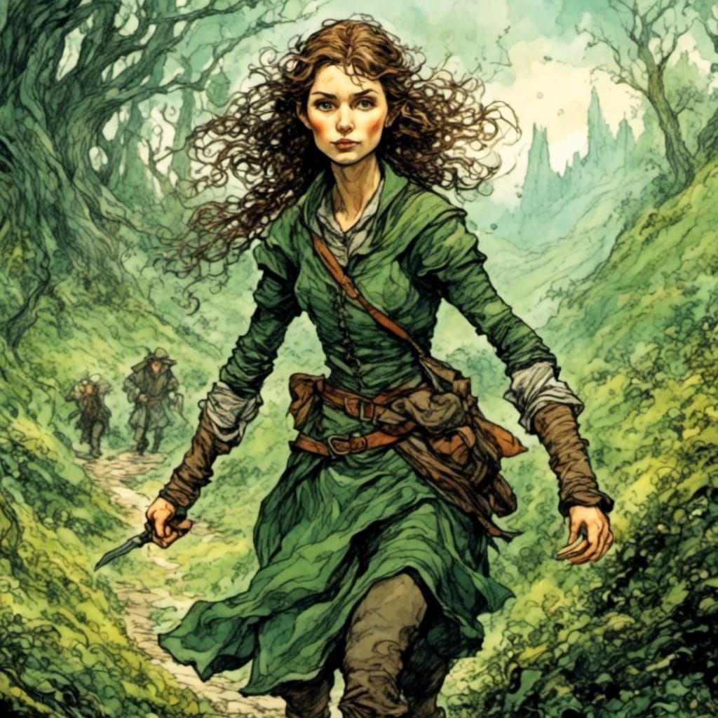 Female Hobbit - AI Generated Artwork - NightCafe Creator