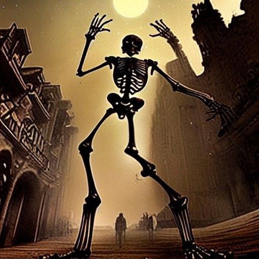 skeleton dancing