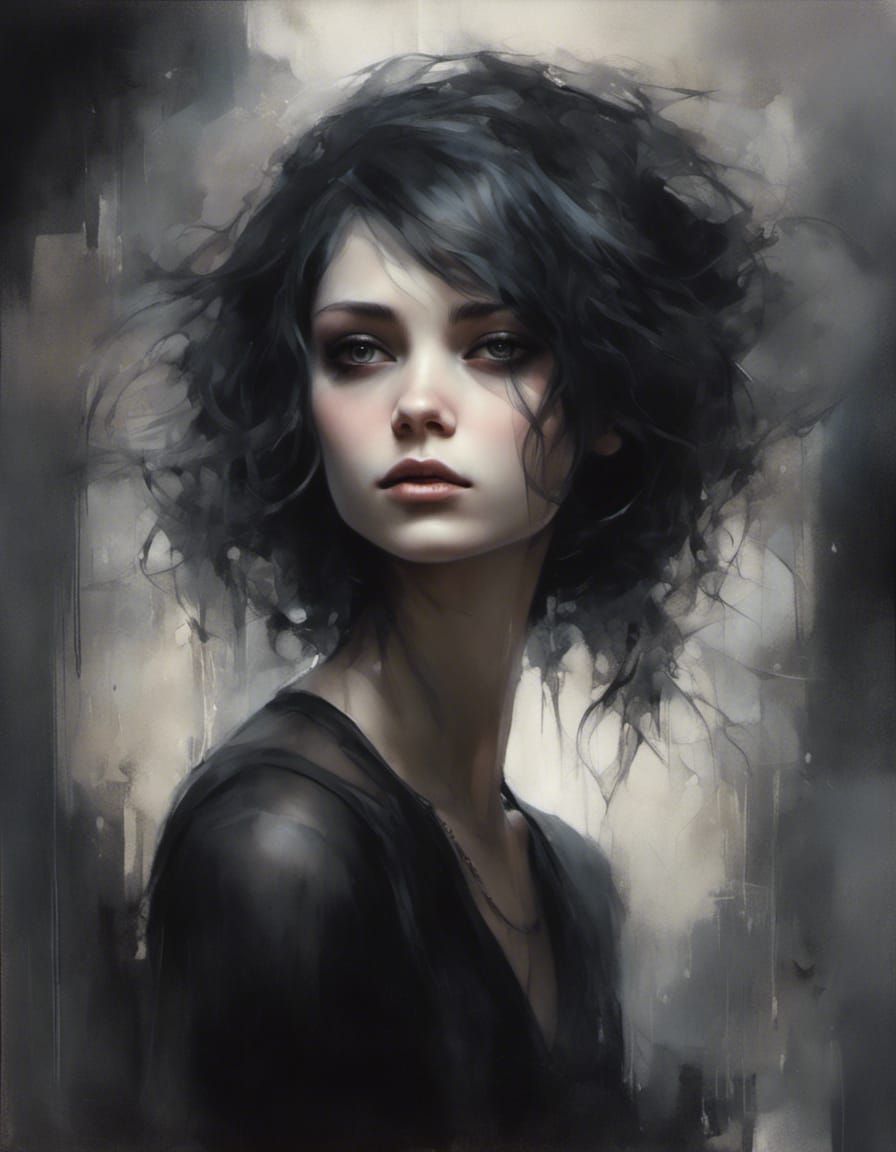 Dressed in black