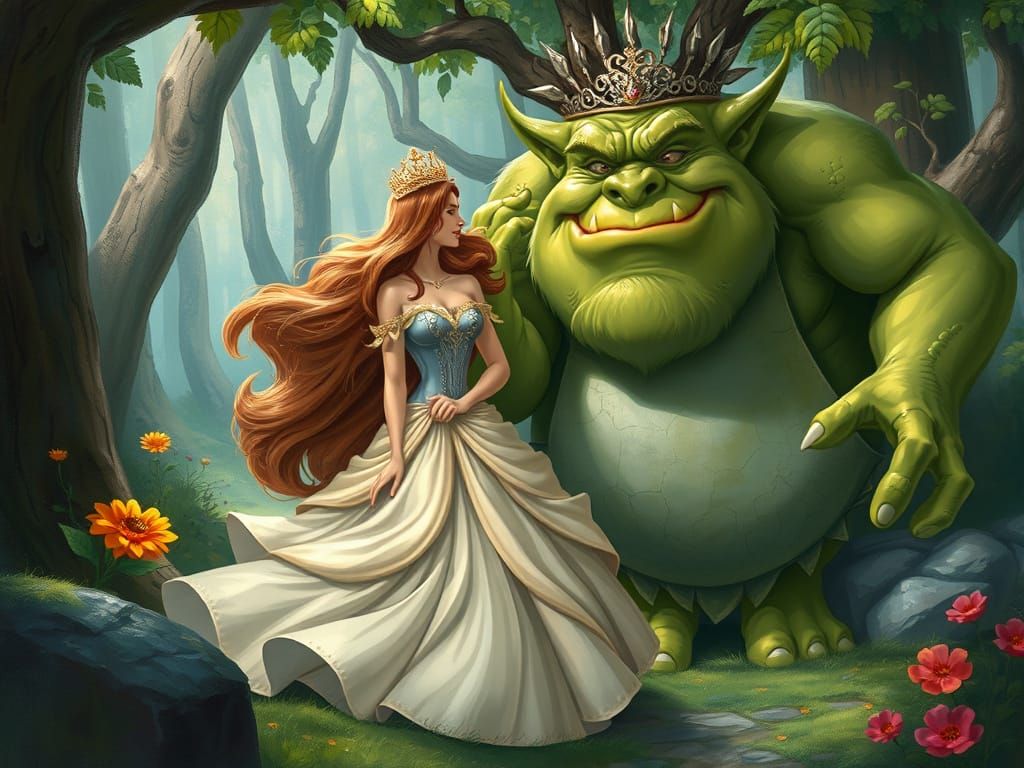 An Ogre helping a princess
