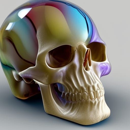 Beautiful glass skull