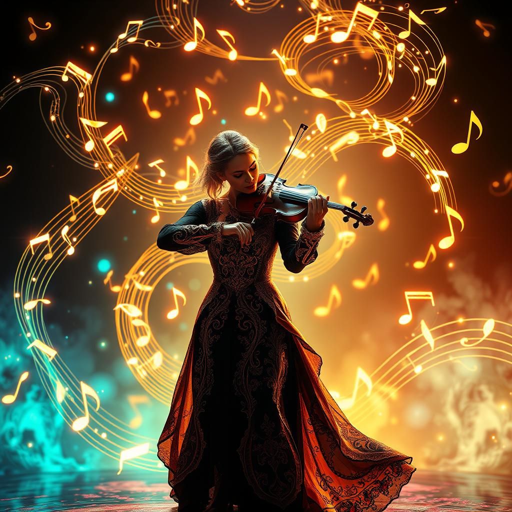 A violinist   by @Rukbat