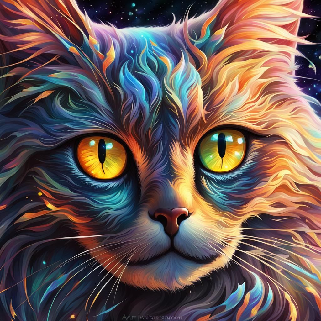 Mystic Kitty - AI Generated Artwork - NightCafe Creator