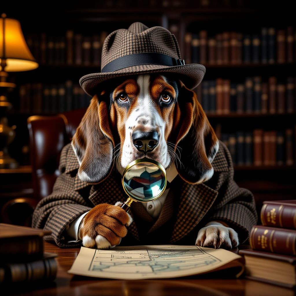 Basset Hound   by @GreenNails 