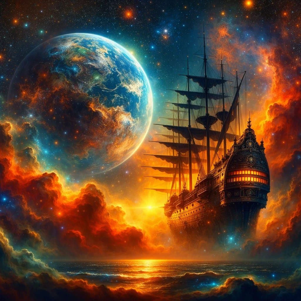 ספינה בערפל קסום