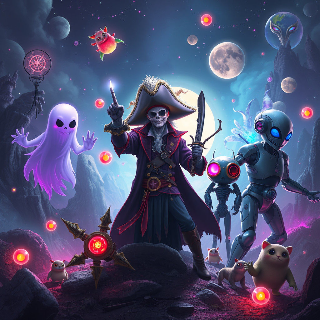 Eerie Realm: Ghost, Pirate, Alien, Robot Convergence