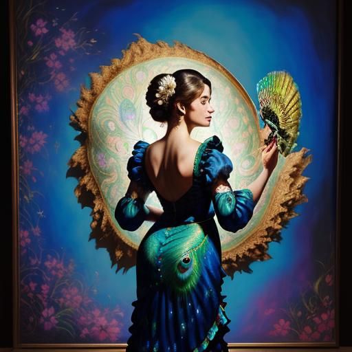 Peacock dress