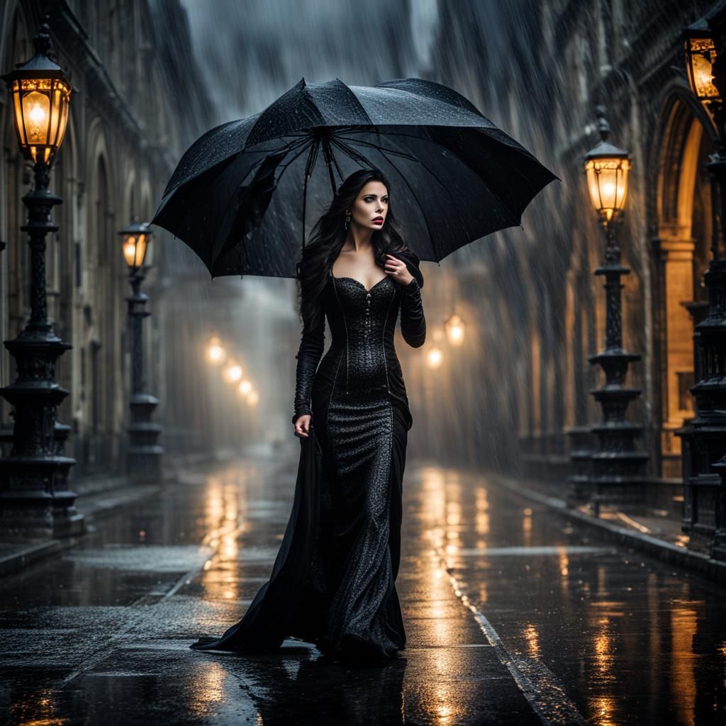 Sad Gothic Lady