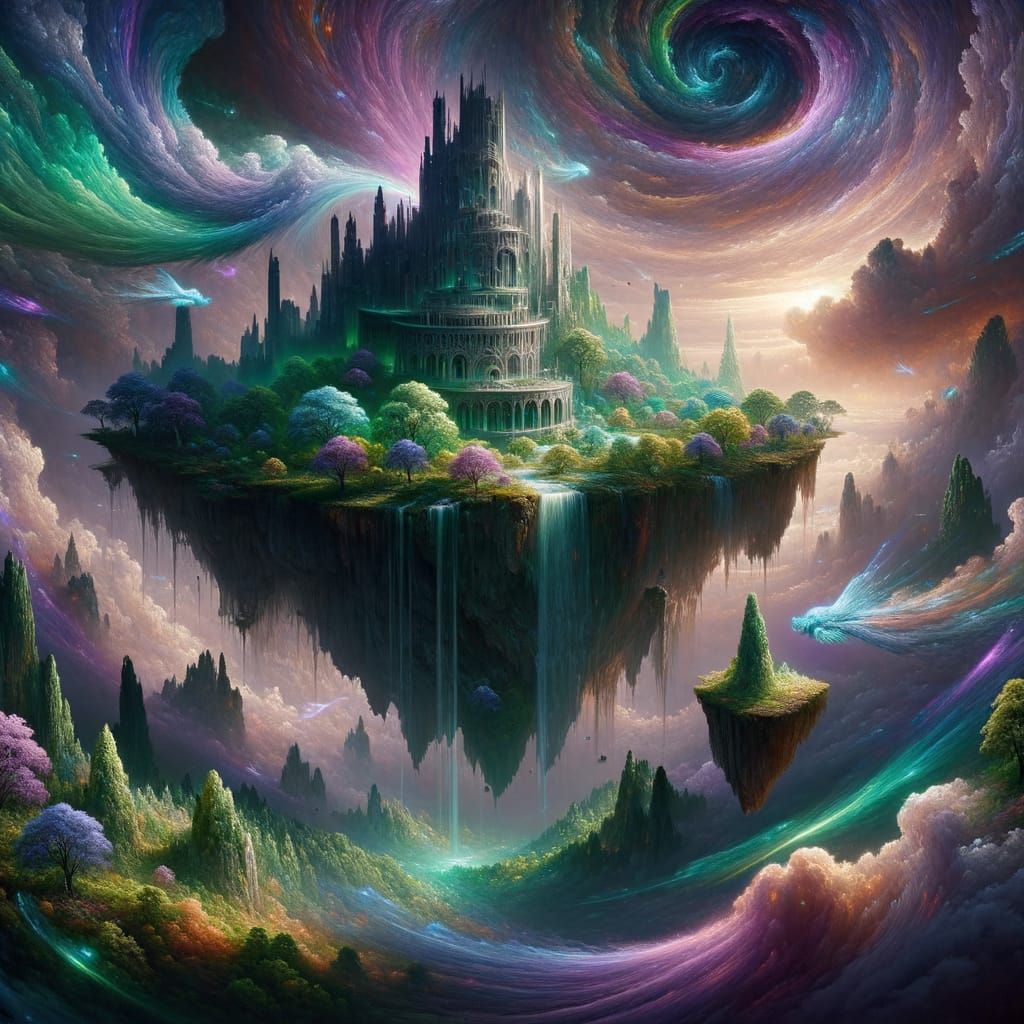 Floating Ruins  by @undefined