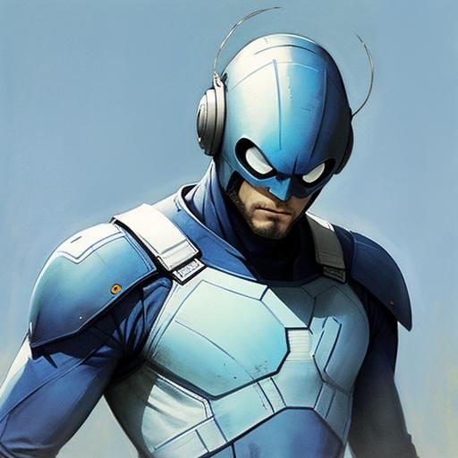 blue and white. 5