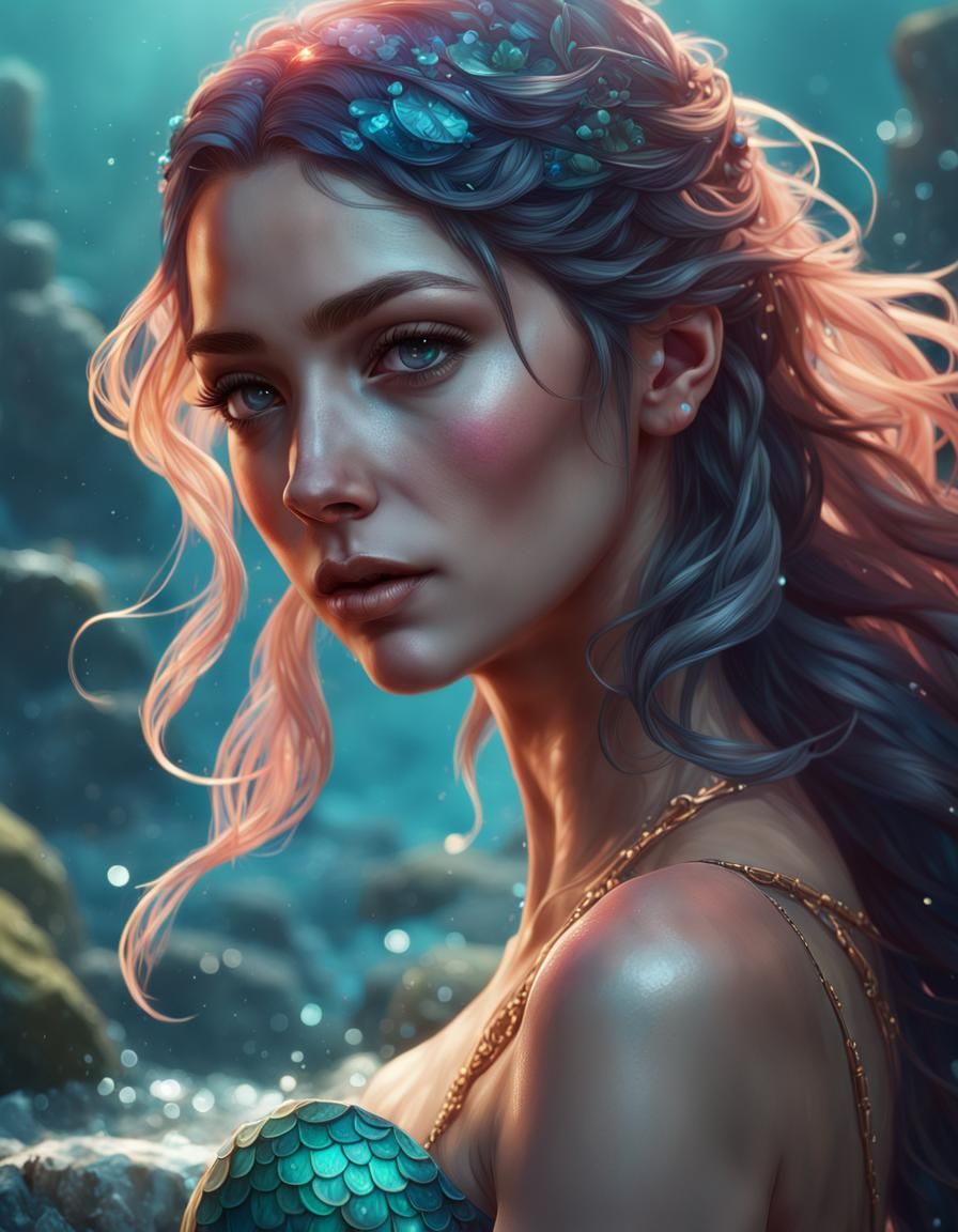 The Little Mermaid - AI Generated Artwork - NightCafe Creator