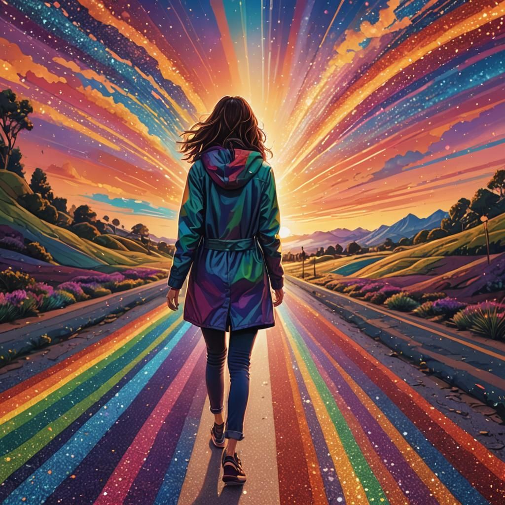 Walking Down the Rainbow Path