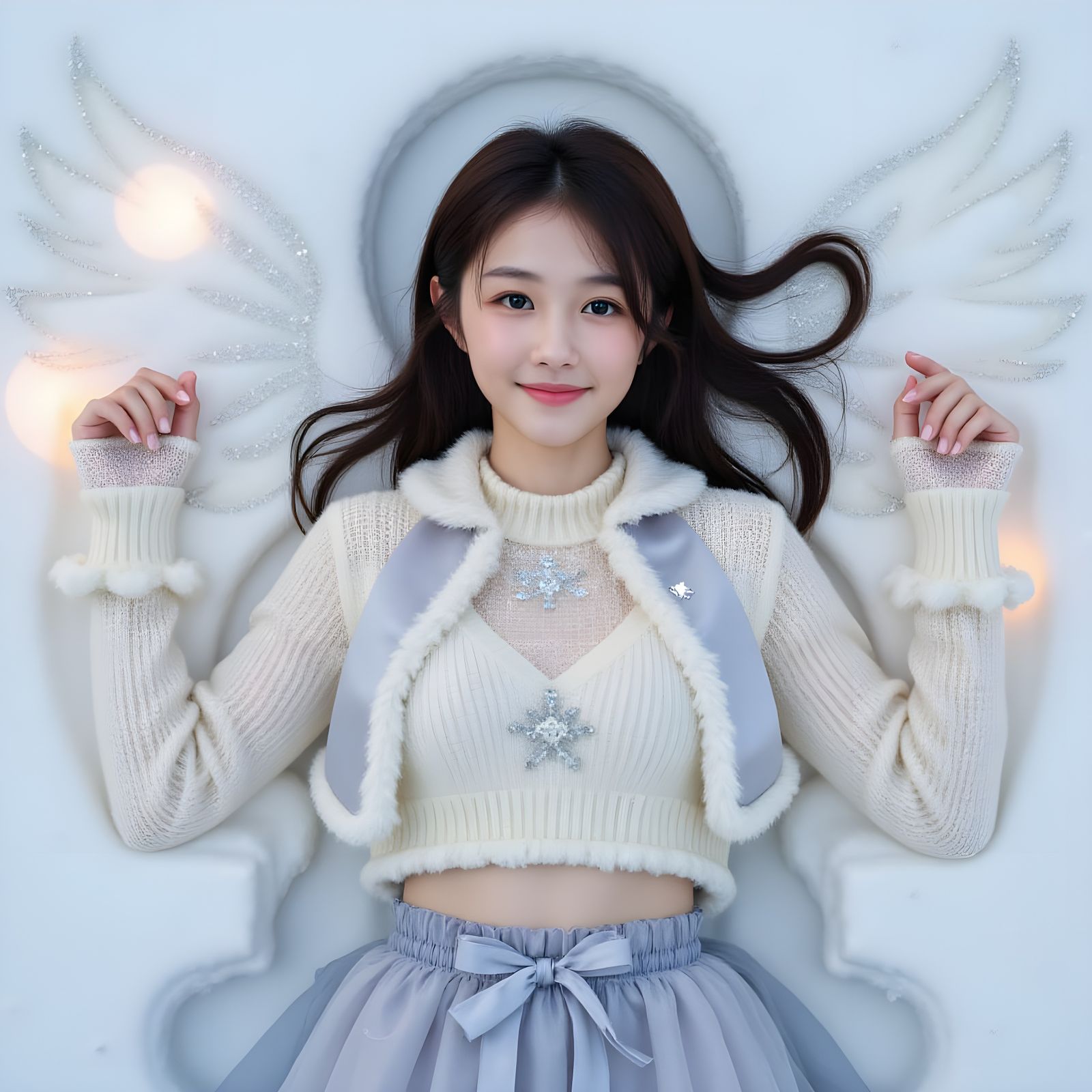 Hyun-ah: Snow Angel 🪽 (2 Images)