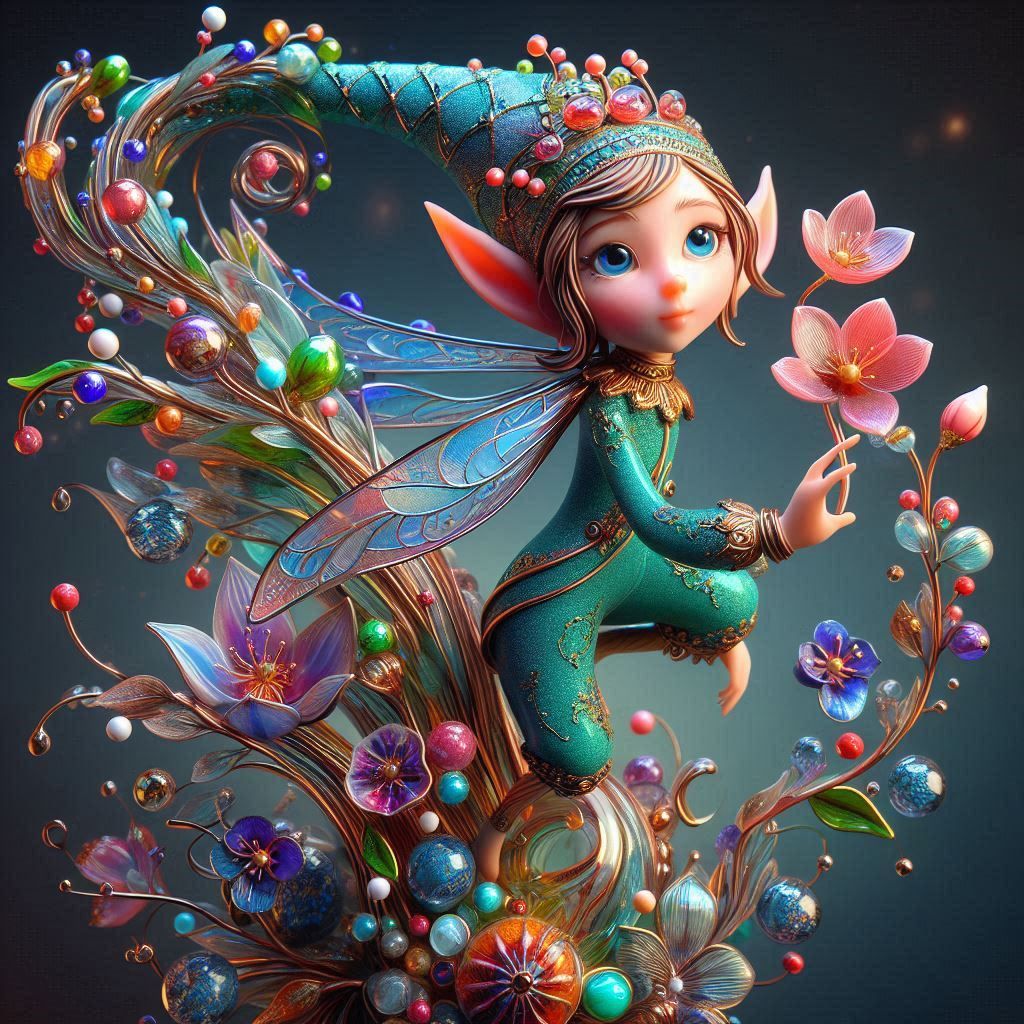 Enameled Glass Figurine