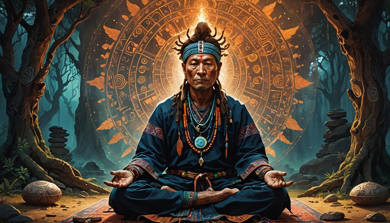 shaman within meditation, transcending consciousness, findin...