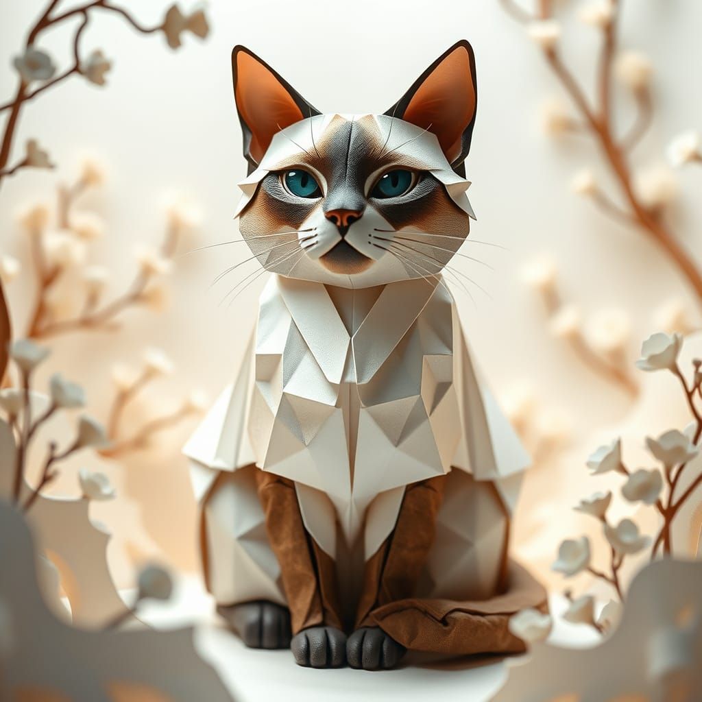 Siamese cat  by @FastCSI