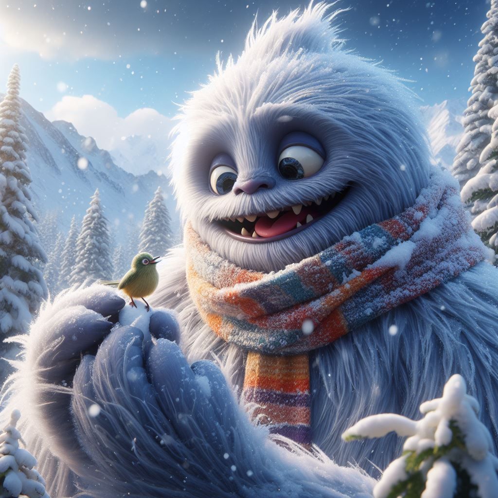 Abominable Snowman AI Generated Artwork NightCafe Creator JjCDAsUrrGiyvEGZJuZk He0uV