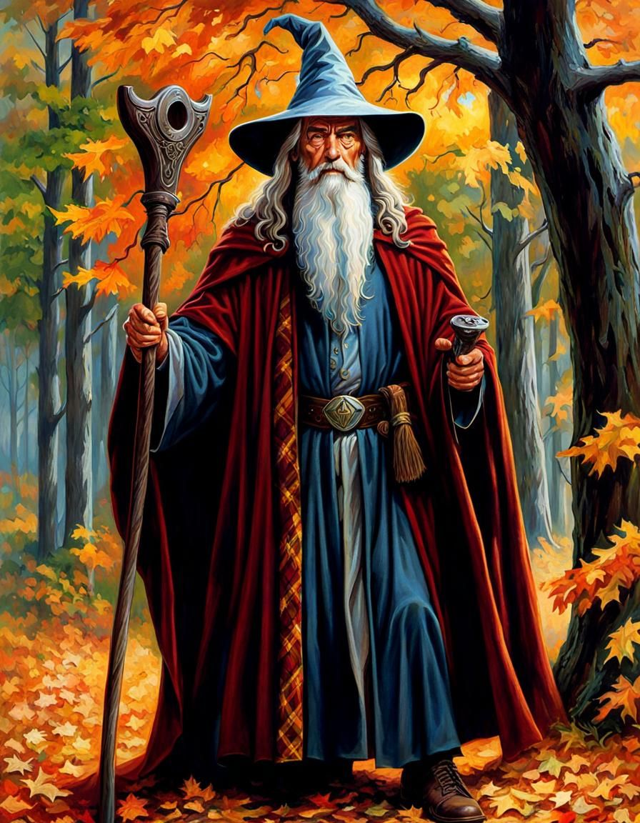 wizard of the woods  by @MindArtXL