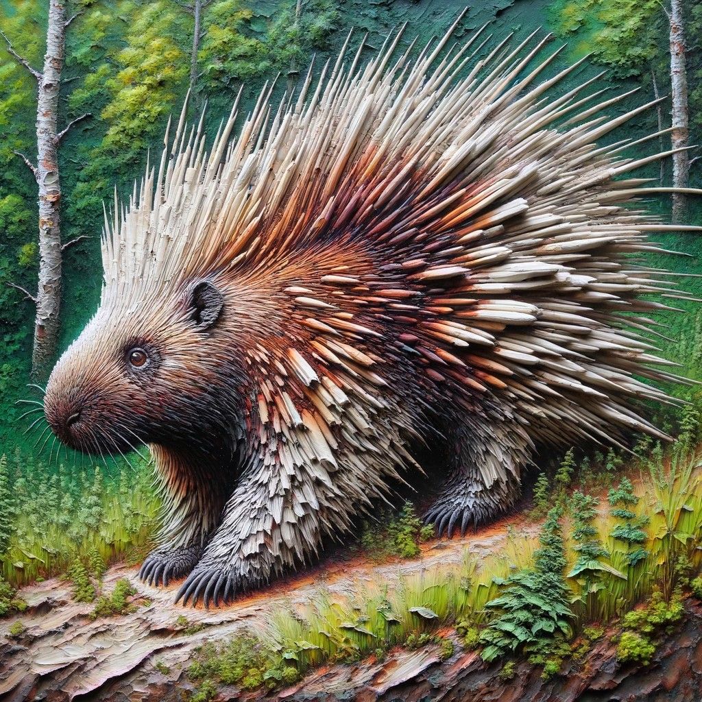 Thick with porcupine