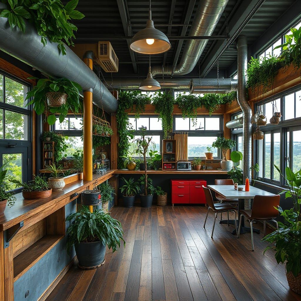 éco-industrielle déco, eco-industrial decor  by @Stutzy