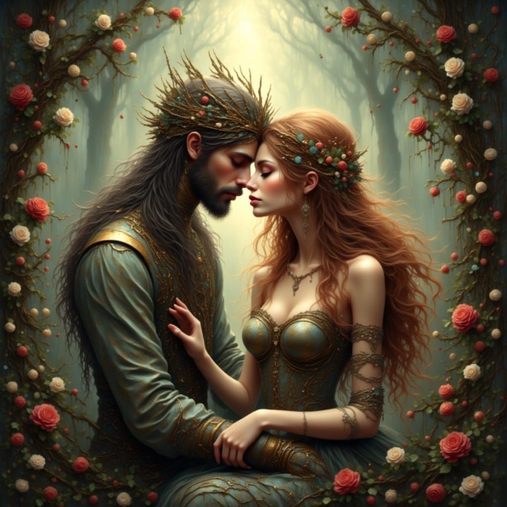 Through the misty haze, a promise glows
A light so tender, that only she knows
With each tear shed, her hope revives
In her gaze, a love tha...