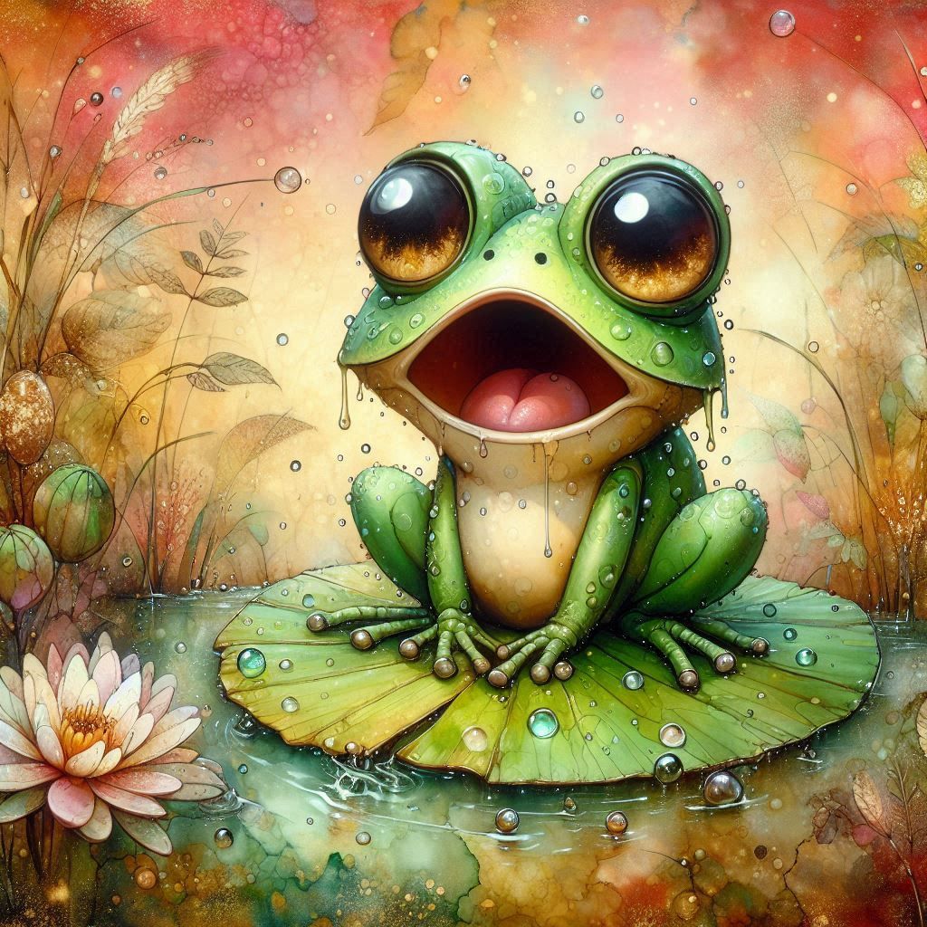 Surprised Frog
