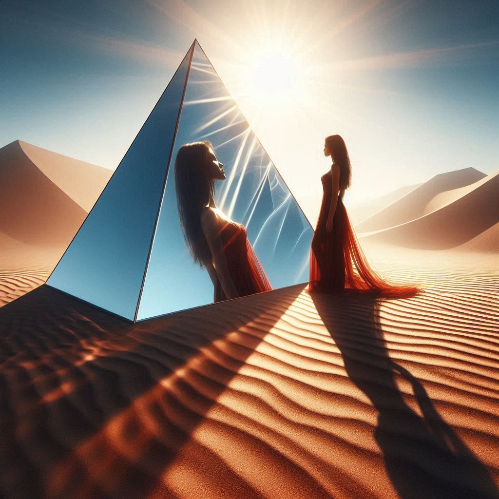 Tetraeder in the desert