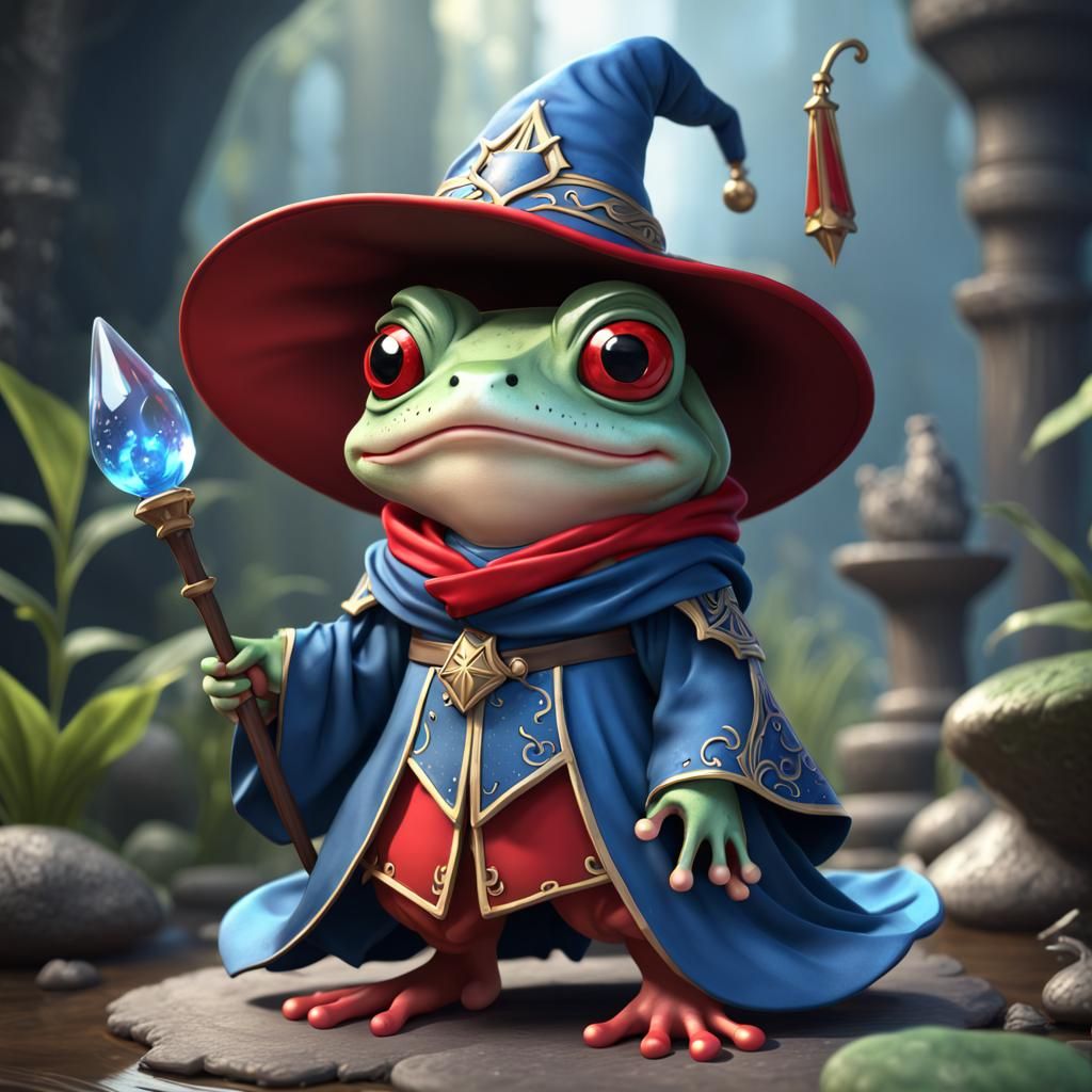 Wizard Frog - AI Generated Artwork - NightCafe Creator