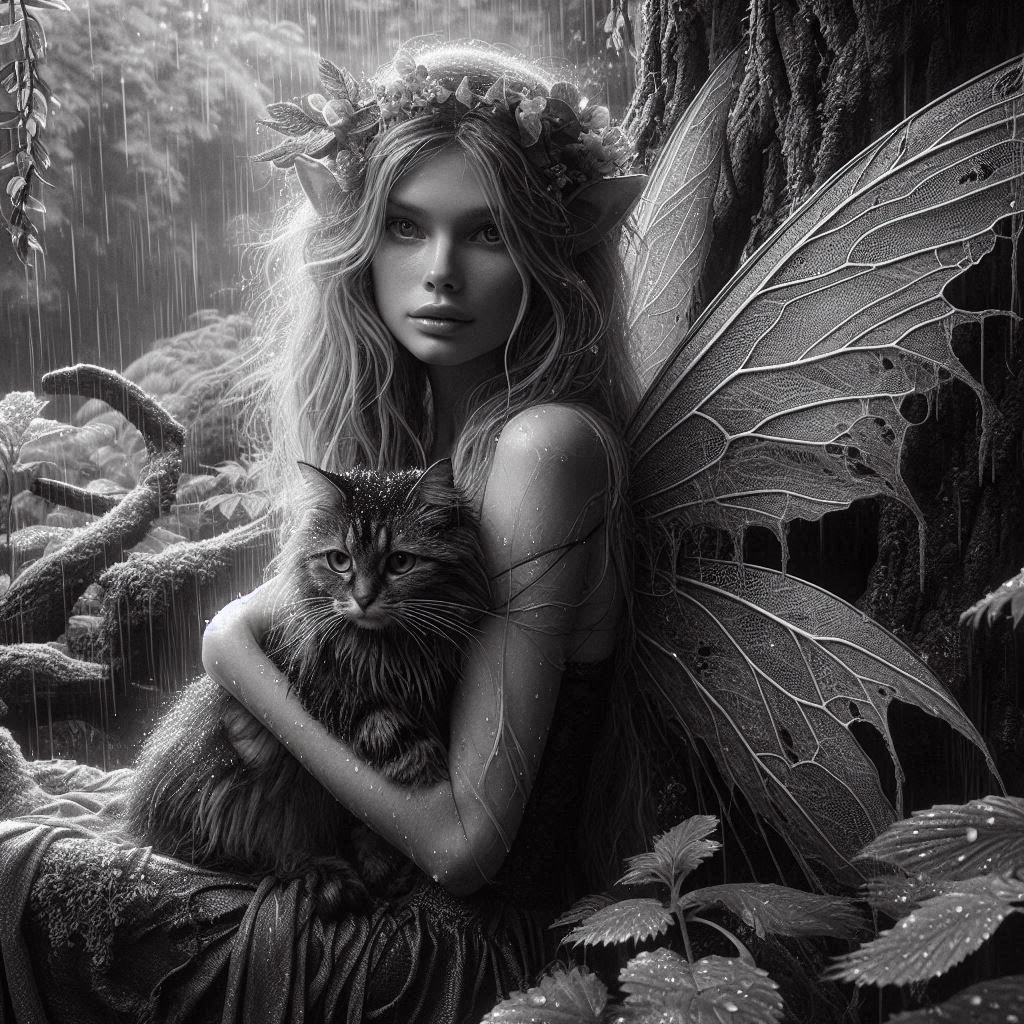 Fairy and cat