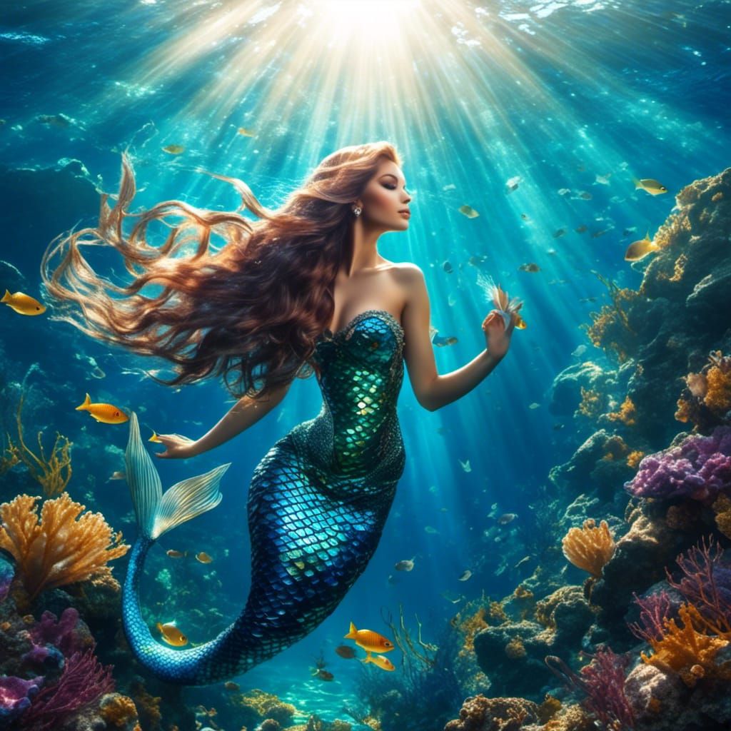 <lora:Mermaid Portrait:1.0>