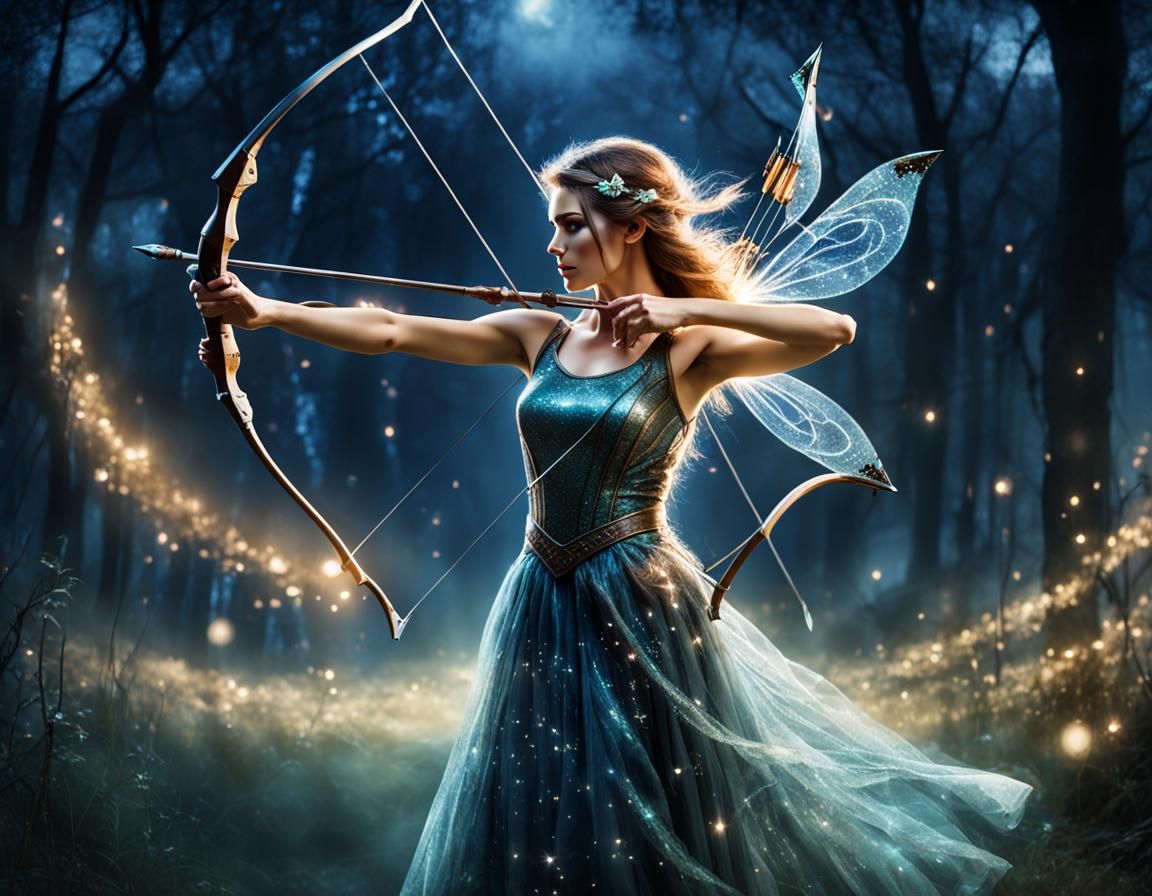 Archer fairy - AI Generated Artwork - NightCafe Creator