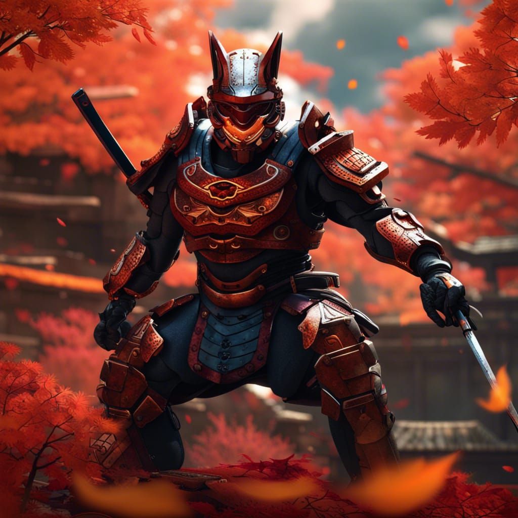 Samurai Halo Spartan - AI Generated Artwork - NightCafe Creator