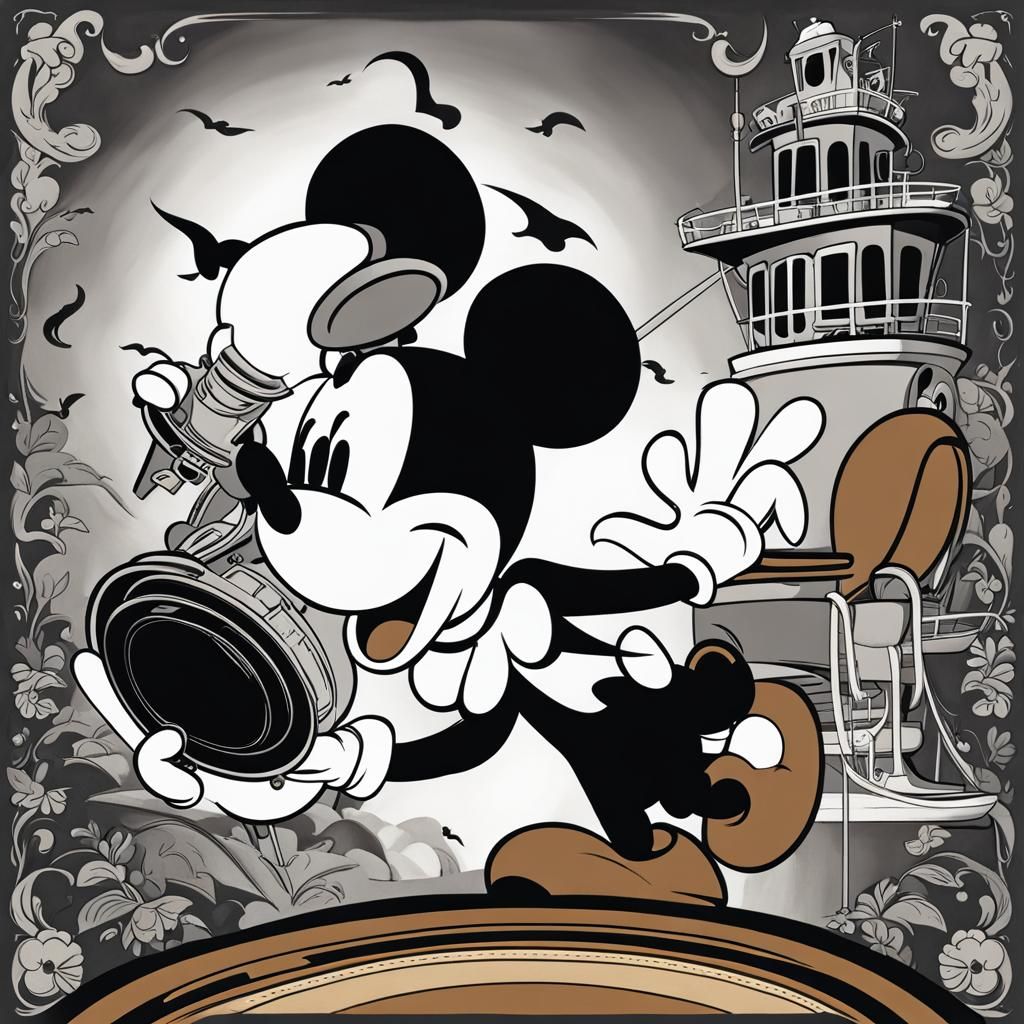 Steamboat Willie Ai Generated Artwork Nightcafe Creator 3273