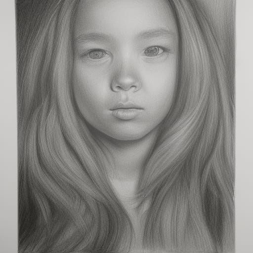 Girl, in charcoal
