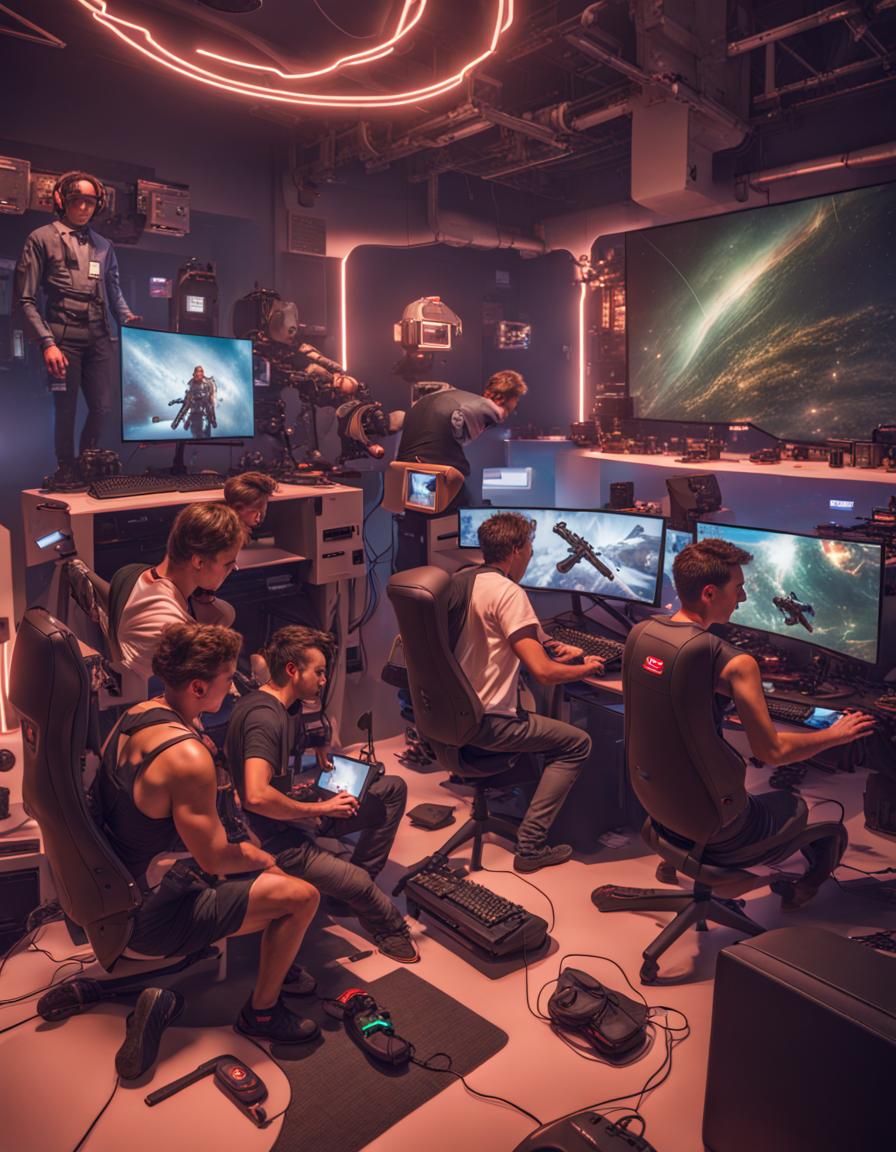 Gameplay Testing at the studio.