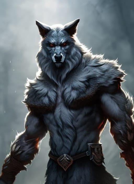 Werewolf Portrait - AI Generated Artwork - NightCafe Creator