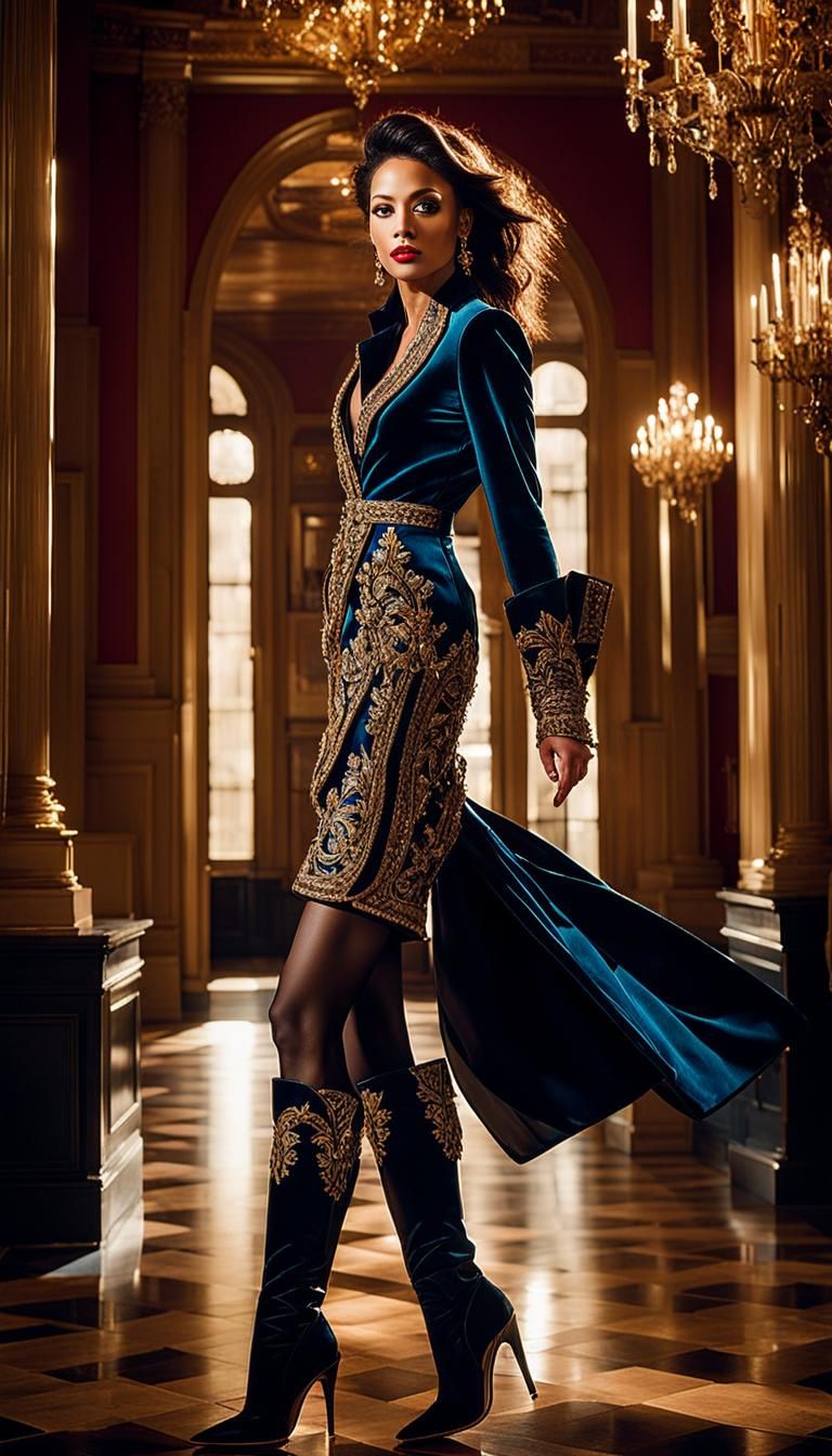 Beauty in blue and gold