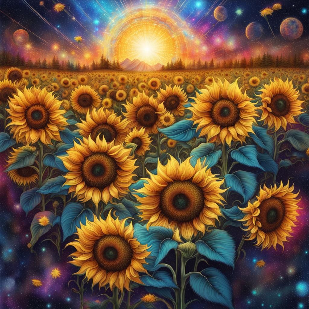 Sunflowers - AI Generated Artwork - NightCafe Creator