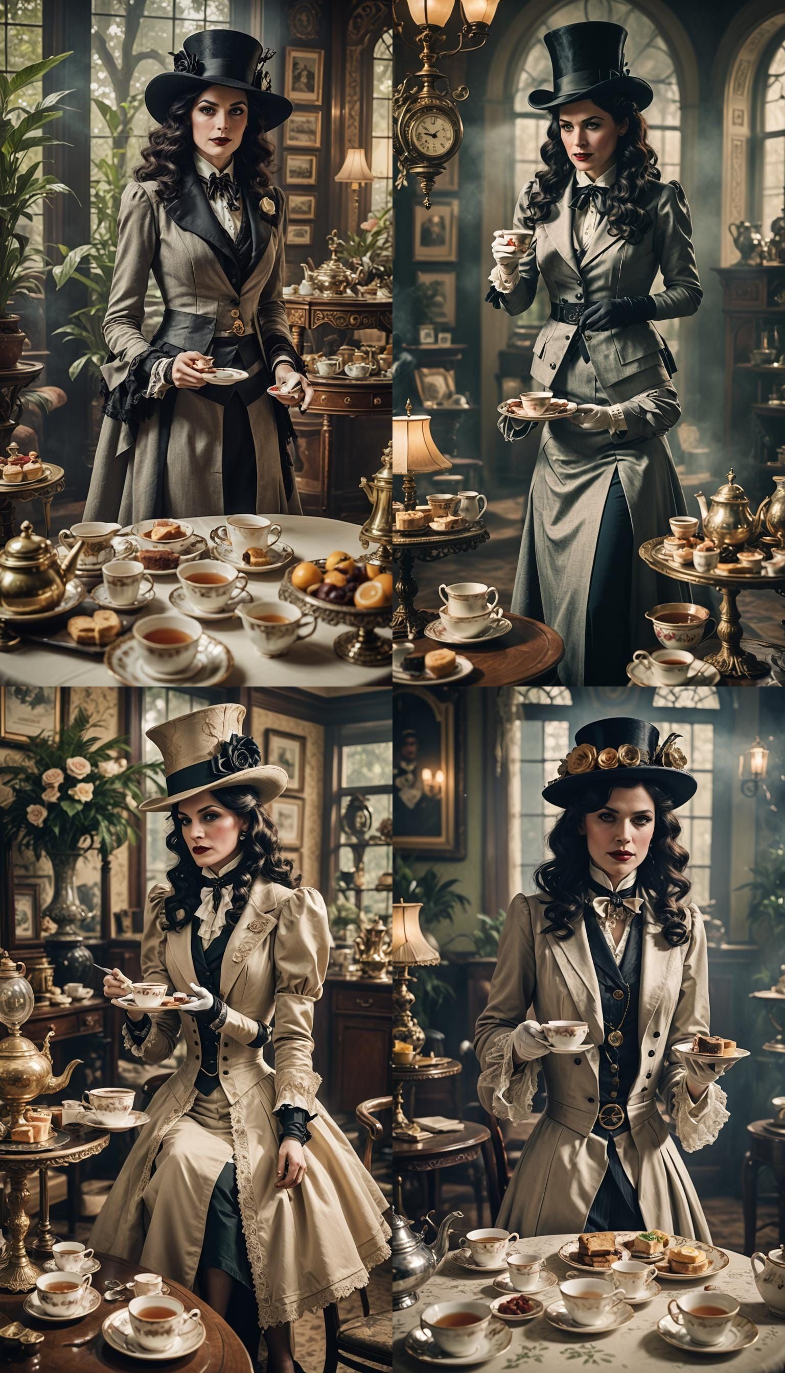 Edwardian Lady Zatanna In Tea Time Full Body