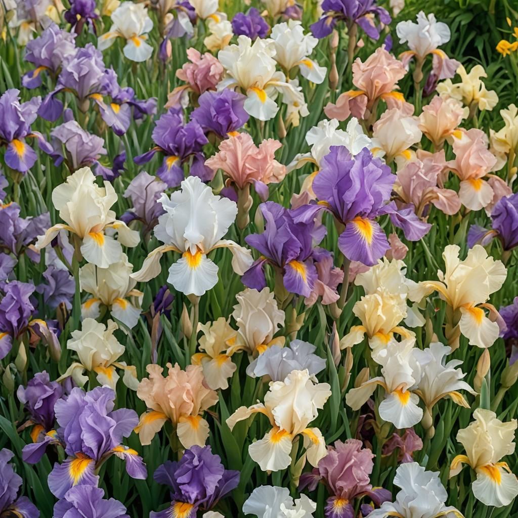Multi colored irises