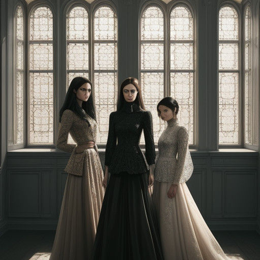 Stunning Family Portrait in High-End Fashion Photography