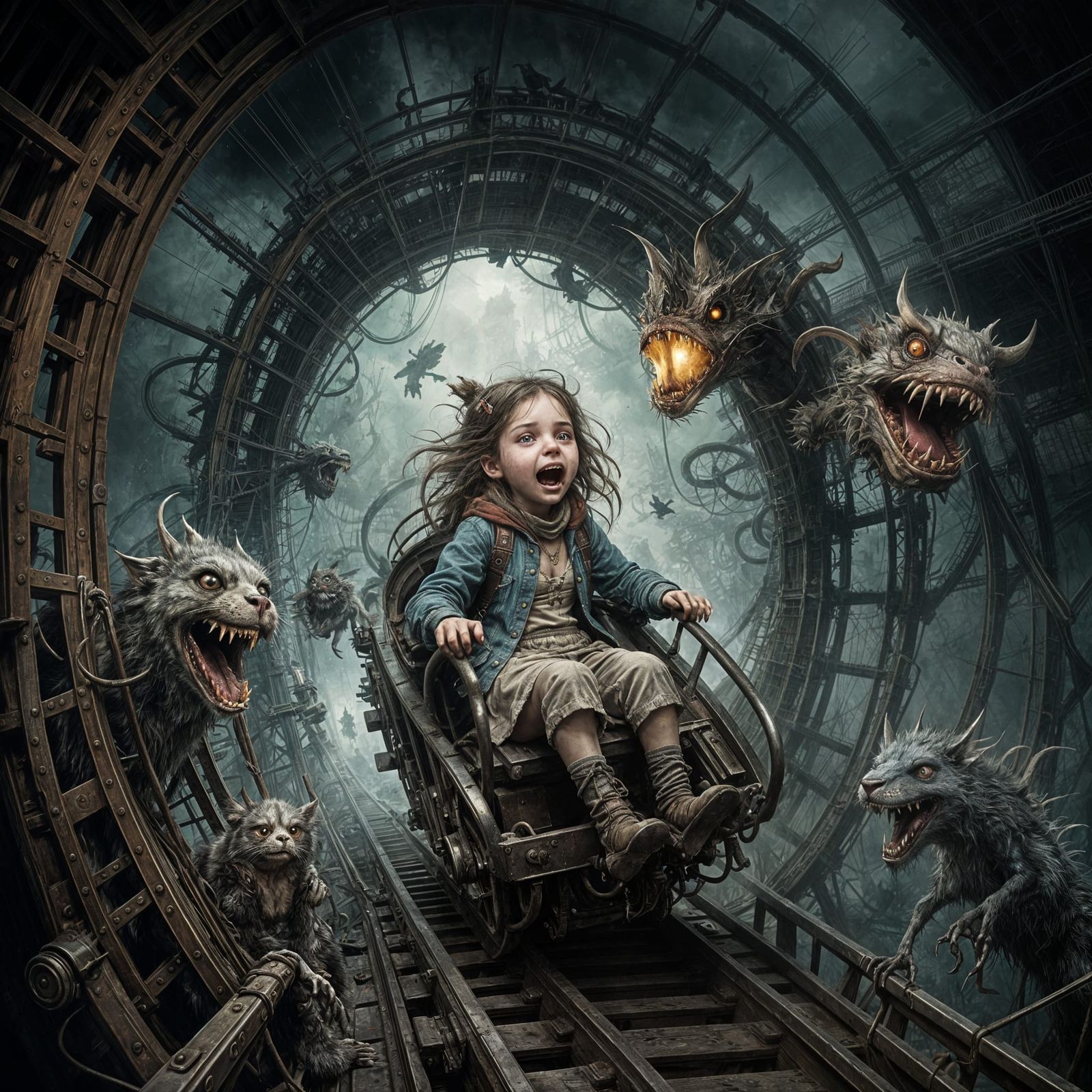 HELL COASTER 3  by @new2ai