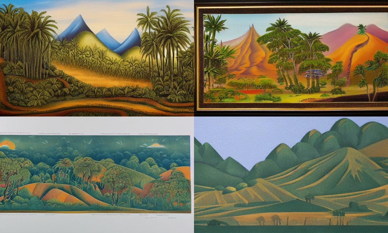 Landscape in the style of Sumatraism