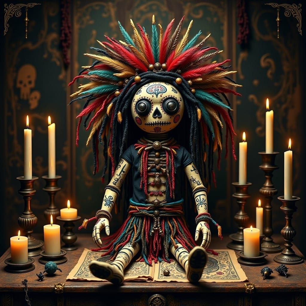 <lora:The Voodoo Flux:1.0> Voodoo doll