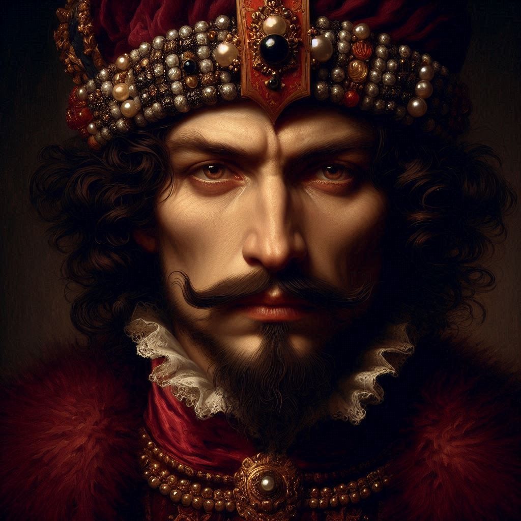 Modern Painting of Vlad III Dracula