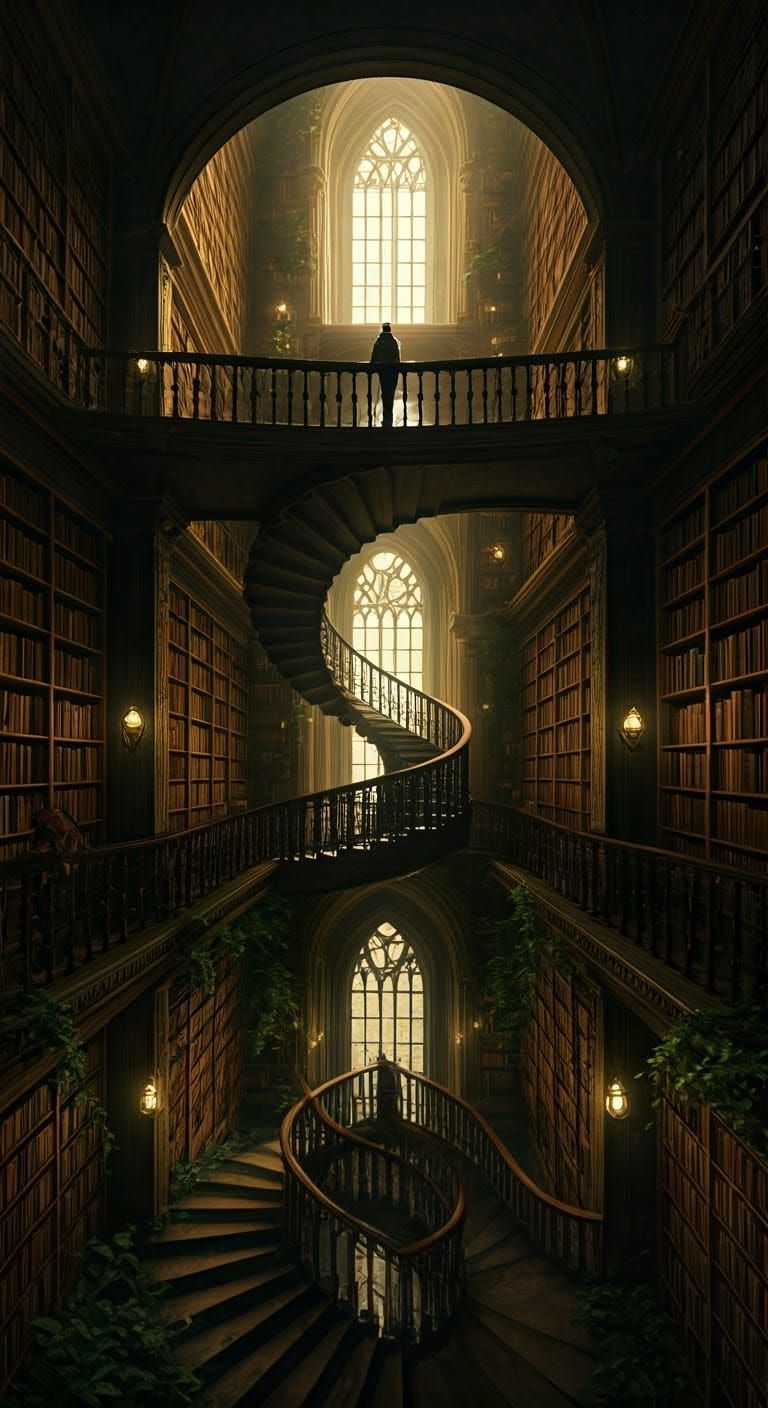 The Winding Library  by @Cheshy