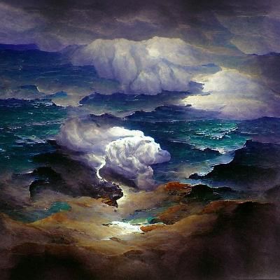 The Storm over the ocean